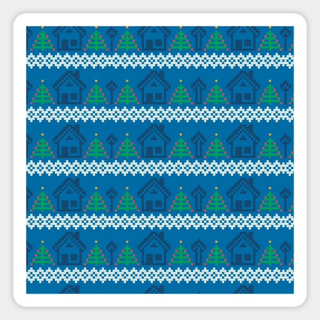 Knitted Pattern Knitting Texture Magnet by Inspired-DS